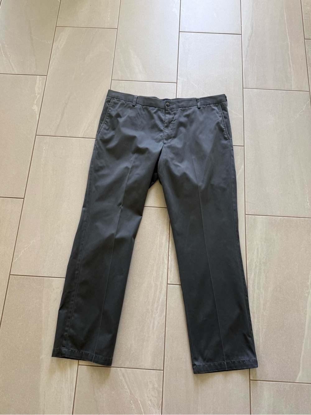 Dockers Men’s 42x34 Straight Fit Gray Chino Pants 100% Cotton